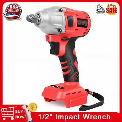 21V 650Nm Cordless Electric Impact Wrench Gun Brushless 1/2'' High Power Driver • $33.99