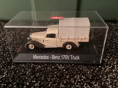 1:43 Schuco Mercedes 170V Flatbed Truck With Tarpaulin Beige/Brown • $16.99