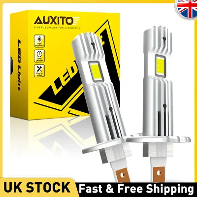 AUXITO 72W 15000LM H1 LED Headlight Bulbs Kit High Low Beam 6500k Super White • £23.69