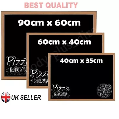 £8.74 • Buy Premium Blackboard Magnetic Wooden Framed Chalk Board Office Notice Kids Menu