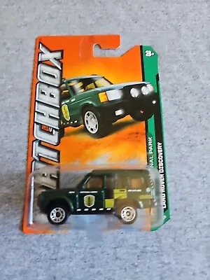 2012 Matchbox LAND ROVER DISCOVERY Green 115/120 GREAT CARD National Park • $25