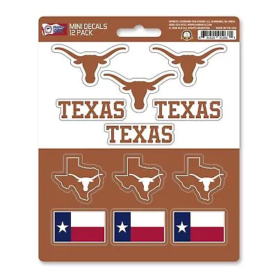 FANMATS 61195 Texas Longhorns 12 Count Mini Decal Sticker Pack • $7.41