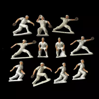 Vintage Lot Of 11 Hard Plastic Baseball Player Cake Cupcake Toppers • $8.32