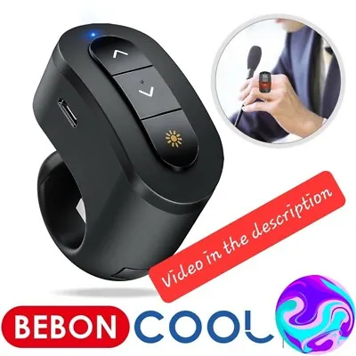 £41.25 • Buy 2.4 GHz Powerpoint Laser Pointer Finger Ring Remote USB Rechargeable & Wireless