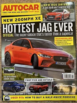£8.99 • Buy Autocar 28th June 2017 Jaguar XE SV Project 8 XJ220 Issue No 6261