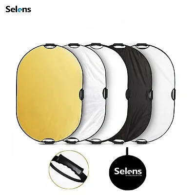 Photography 5 In1 Light Collapsible Portable Photo Reflector Diffuser 80x120cm • $28.58