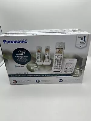 Panasonic KX-TG833SK1 Bluetooth Cordless Phones With Voice Assist 3 Handsets • $39.99