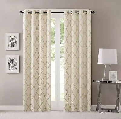 Madison Park Saratoga Window Curtain 1 Panel Grommet Top Drapes 50x63 New • $21