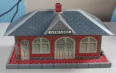 Vintage Marx Girard Tin Railway Train Station Waiting Room Building USA • $39.98