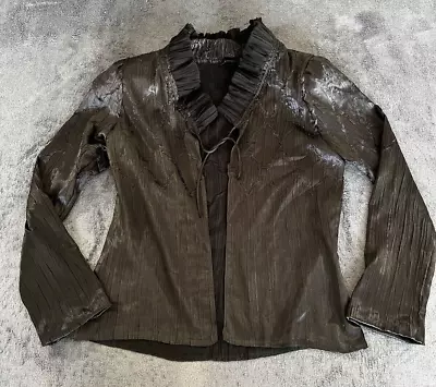 Evening Wear Komarov Black Lightweight Charmeuse Jacket Size Small  • £100.23