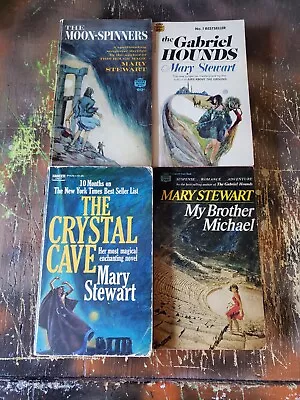 Lot Of 4 Mary Stewart Romantic Mysteries Fawcett Crest 60's & 70's • $20