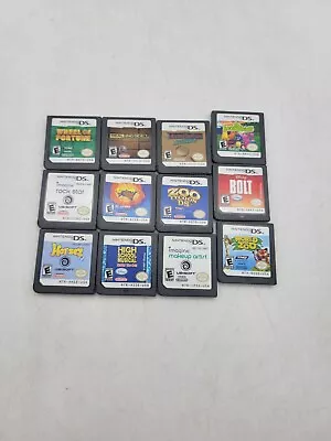 Nintendo DS Games Lot 12 Games Bundle Crash Horsez Zoo Tycoon Backyardigans + • $38.99