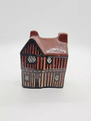 Vtg Mudlen End Studios Pottery Large Red Timber Mini Ceramic House Suffolk  • $24.90