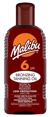 Malibu Bronzing Tanning Oil With Spf6 - 200 Ml • £6.85