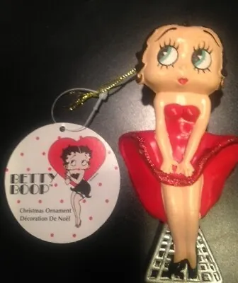 BETTY BOOP CHRISTMAS ORNAMENT Marilyn Monroe Red Dress KURT ADLER New With Tags • $4.99