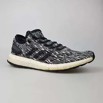 Men's ADIDAS 'Pureboost' Sz 7 US Runners Shoes White Black | 3+ Extra 10% Off • $45.49