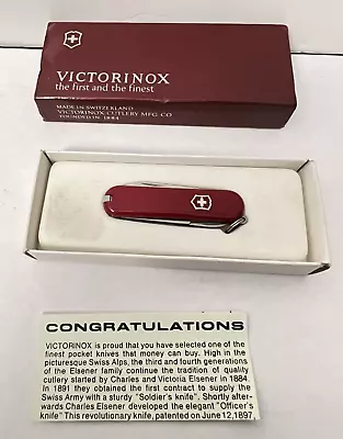 Vtg. New In Box Victorinox Swiss Army Classic Red Pocket Knife - A MUST SEE • $27