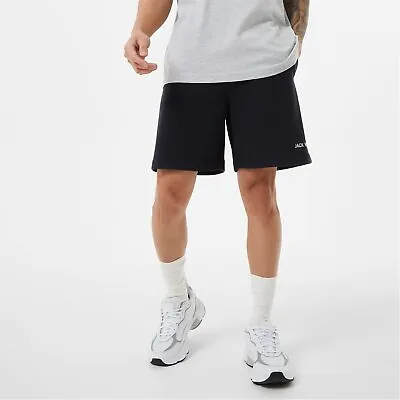 Jack Wills Mens Minimal Graphic Short Fleece Shorts • £12