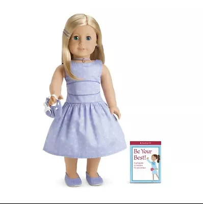 American Girl 2008 Springtime Sundress Shoes Pins Necklace Book New In Box. • $39.99