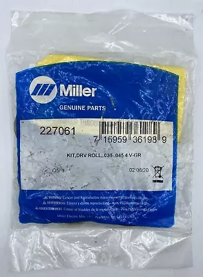 NEW Miller 227061 VGroove Drive 4 Roll Kit .035-.045 V-GR Millermatic SHIPS FREE • $89.98