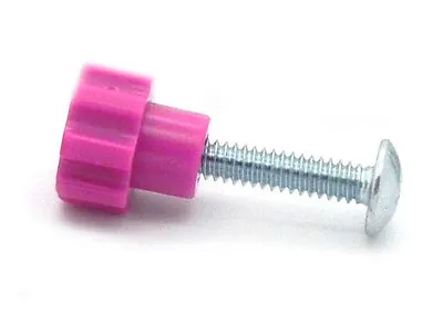 Pet Carrier / Kennel Replacement Plastic Nut - Metal Bolt Fasteners - PINK-16pk • £11.17