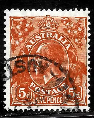 Hick Girl-old Used  Australia Sc#120   King George V    Wmk. 228     X5320 • $0.49