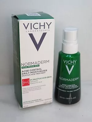 Vichy Normaderm Acne Control Daily Moisturizer 1.69 Oz Boxed *details* • $22