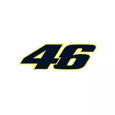 Valentino Rossi 46 Black Decal 24cm X 8cm (Sticky Front) New • £2.99