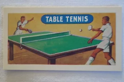 Sports And Games Vintage 1964 Lamberts Of Norwich Tea Card - Table Tennis • $6.95