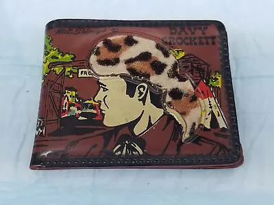 Vintage 1956 Walt Disney's Davy Crockett Vinyl Wallet Billfold Shelf F2 • $17.88