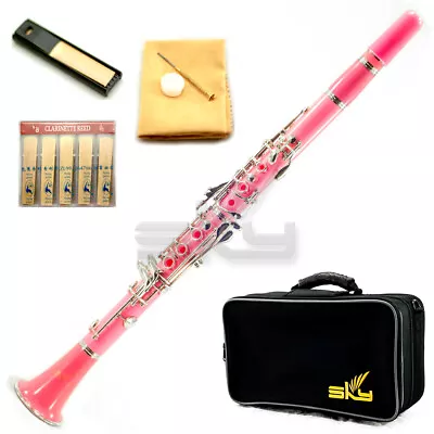 New High Quality Bb Pink Clarinet Package German Style Nickle Silver Keys • $149.99