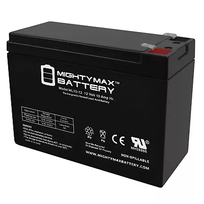 Mighty Max ML10-12 - 12V 10AH EMERGENCY EXIT LIGHTING BATTERY • $25.99