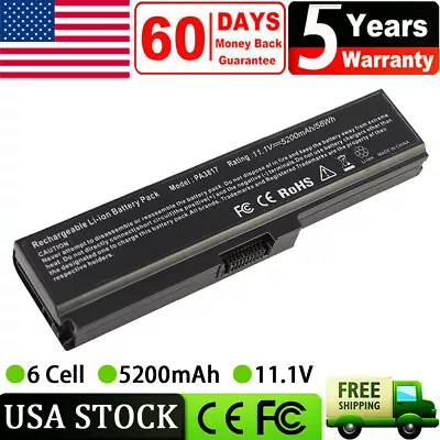 Battery For Toshiba Satellite L745D L750D L755 L770 L775 L775D A660 C655 PA3818U • $15.95