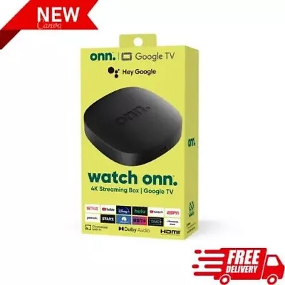 Onn. Google TV 4K Streaming Box (New 2023) 4K UHD Resolution • $28.60