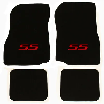 NEW! 1982-2007 Chevy Monte Carlo Floor Mats Carpet Embroidered SS Logo Red 4pc  • $125.97