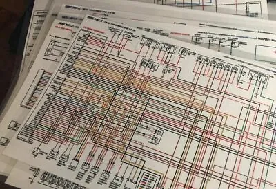 COLOR Wiring Diagram 11x17 For BMW 2000 Z3 Z3M All Models (20 Pg) • $27.95