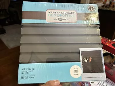 Sealed Wall Manager Board 12 X12  Black Martha Stewart Home Office With Avery • $12