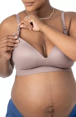 Kindred Bravely Minimalist Maternity Nursing Plunge Bra  - Lilac Stone - Size M • $20.49