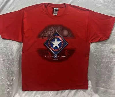 Vintage Texas Rangers Pro Player Men's XL Red Short Sleeve Crew Neck T-Shirt • $19