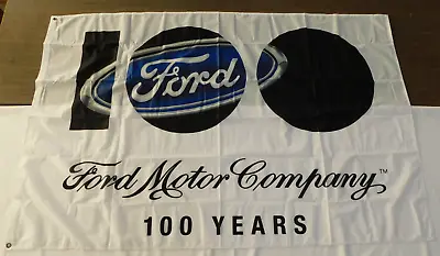 NOS OEM Ford Cloth Flag 2000's Display Sign 100th Mustang TBird Cobra Truck 2003 • $376.35