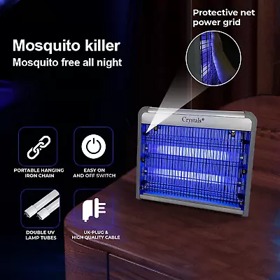 £13.85 • Buy 12w Insect Killer Electric Fly Bug Mosquito Zapper Uv Home Indoor Pest Catcher