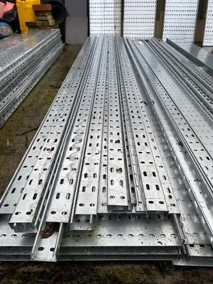 £7.80 • Buy Unitrunk Galvanised Medium Gauge Cable Tray 50mm 15 Lengths Available 