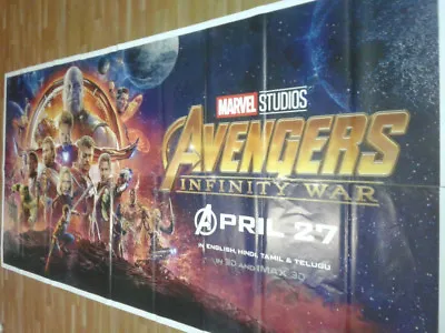 AVENGERS INFINITY WAR 2018 Orig Promo 6 SIX SHEET POSTER INDIA Rare Limited Qty! • $196.02