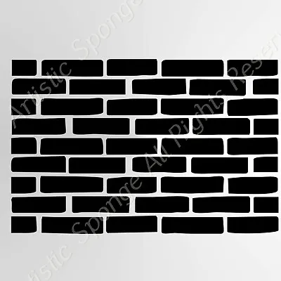 BRICK PATTERN DAMASK BIG SIZES Reusable Stencil Wall Decor Ornament Art/ Modern5 • £34.99