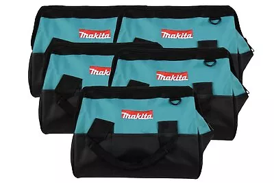 New Makita 14  With Reinforced Handles 5 Pack Contractor Tool Bag • $57.14