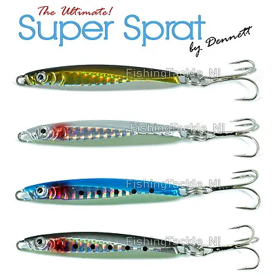 Dennett Super Sprat Sea Fishing Lures Jig Spinners UV Sea Trout Bass Mackerel  • £4.49