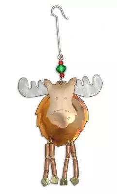 Doodle Moose Big Game Lodge Ornament Metal Fair Trade New Pilgrim Imports New • $19.95