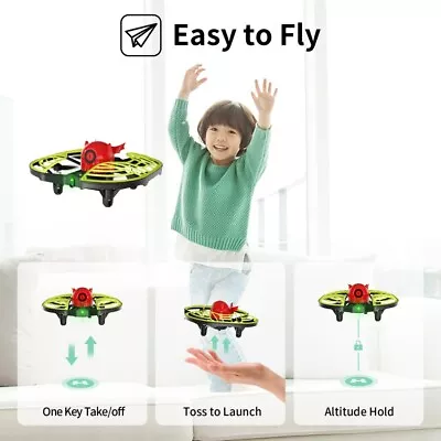 UDIRC Mini RC Drone RC Quadcopter Hand Operated Flying Toy For Kids Beginners • $21.98