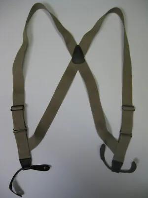 Men's Suspenders - 1-1/2  & 2  Side Grip Leather Button-On USA Made • $19.17