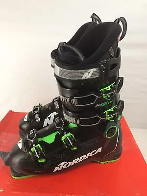 Open Box Nordica Speedmachine 90 Men's Ski Boots Black/Anthracite/Green M28.5 • $305.99